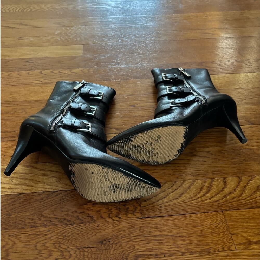 Michael Kors Leather “Lori” Buckle Boots- 8.5M - Picture 9 of 10